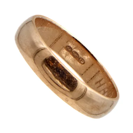 Sileä sormus, kaiverrettu, koko 16¾, 585,  Paino: 3 g