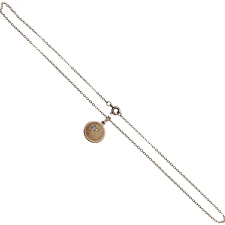 Kaulaketju kiviriipuksella, pituus 42cm, riipuksen korkeus 22mm, 900-925, Paino: 2,7 g