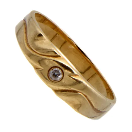 Kivisormus, koko 18, 585br,  Paino: 3,5 g