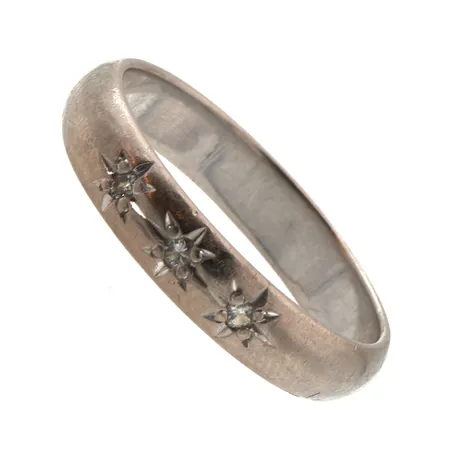 Timanttisormus 3xn.0.01ct, koko 18¼, 585,  Paino: 4,8 g