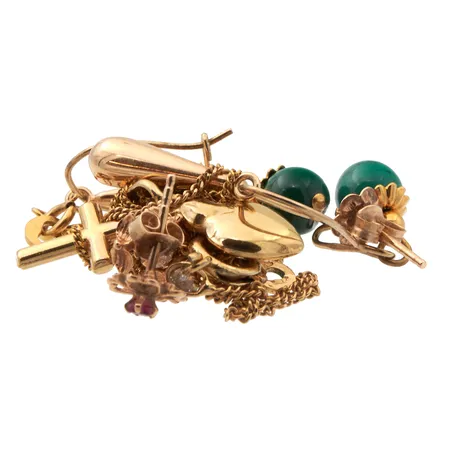 Viallisia kultakoruja, 585br,  Paino: 7,4 g