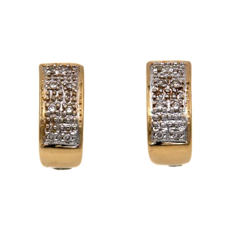Kivikorvakorut, korkeus 11mm, 585br,  Paino: 1,9 g