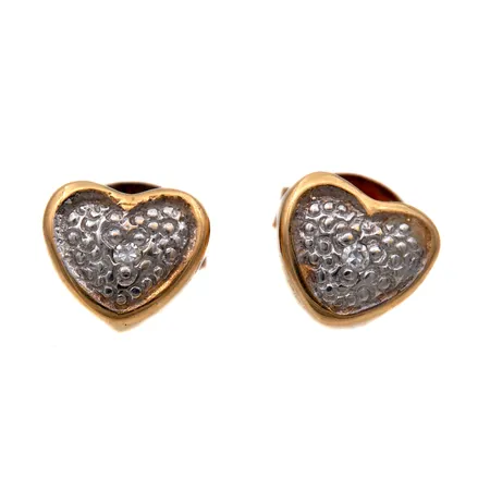 Timanttikorvakorut 2xn.0.005ct, Ø 6mm, 585,  Paino: 1,1 g