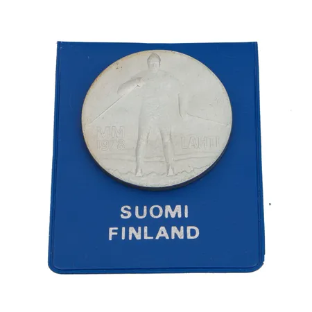 Juhlaraha, Lahti MM 1978, nimellisarvo 25mk, 500, Paino: 26,3 g