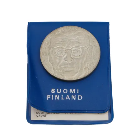 Juhlaraha, J.K Paasikivi, 100 vuotta, vuodelta 1970, nimellisarvo 10 markkaa, 500, Paino: 22,8 g