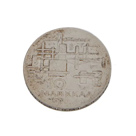 Juhlaraha, 10 markkaa, Itsenäinen Suomi 50 vuotta 1917 -1967, Suomi, 900,  Paino: 23,9 g