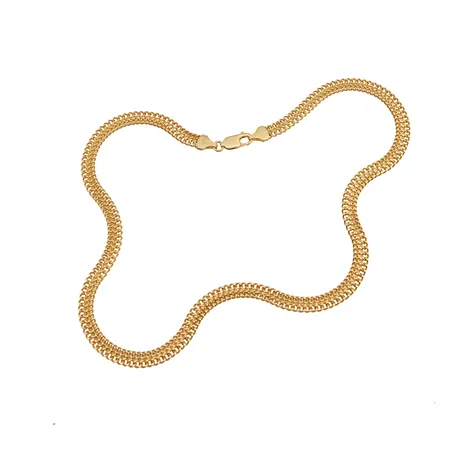 Kaulaketju, pituus 43cm, leveys 6mm, 585,  Paino: 11,6 g