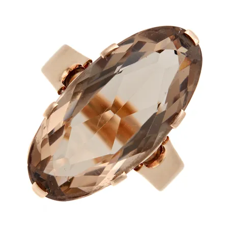 Kivisormus, koko 18¼, 585br,  Paino: 6,7 g