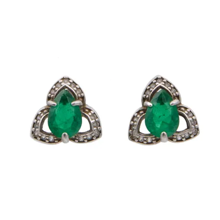 Kivikorvakorut, korkeus 9,8mm, 925br,  Paino: 1,8 g