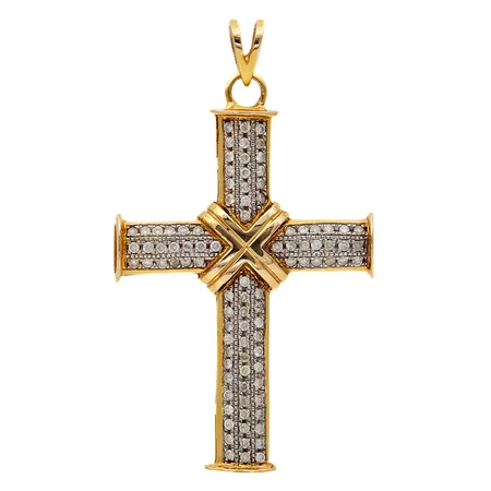 Timanttiriipus 94xn0.01ct (kolme viallista), korkeus 61mm, ei leimaa, 585, Paino: 9,3 g