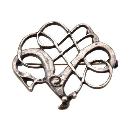 Rintakoru, D. A. Sterling Norway, leveys 42mm, korkeus 39mm, 925, Paino: 8,9 g