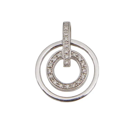 Timanttiriipus 23xn.0.005ct, korkeus 22mm, valkokulta 585br,  Paino: 3 g