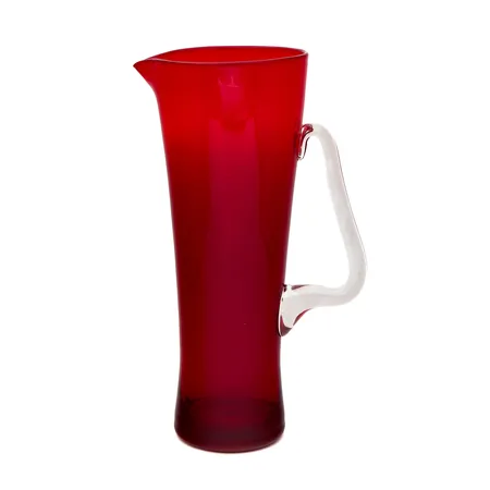 Kaadin, Riihimän Lasi, design Sakari Pykälä, Milano, rubiininpunainen, korkeus 245mm