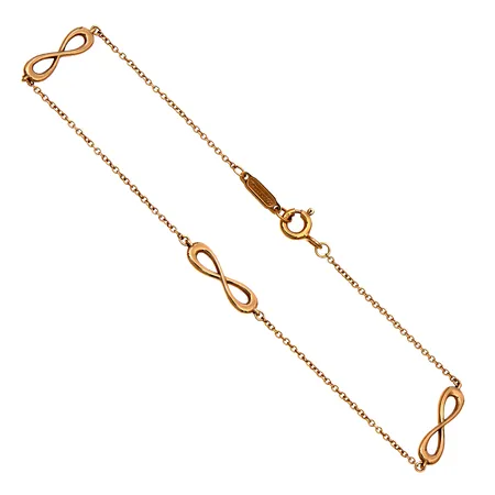 Ranneketju, Tiffany&Co, Infinity Endless, pituus 195mm, rasia, 750, Paino: 2,2 g