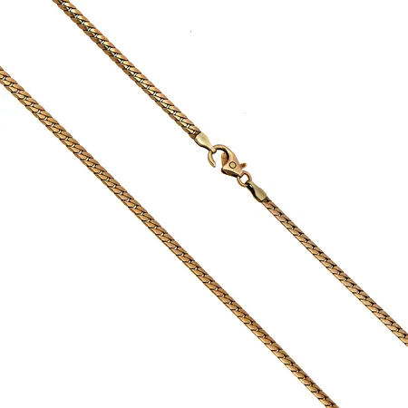 Kaulaketju, pituus 47cm, leveys 3mm, 585,  Paino: 11,1 g