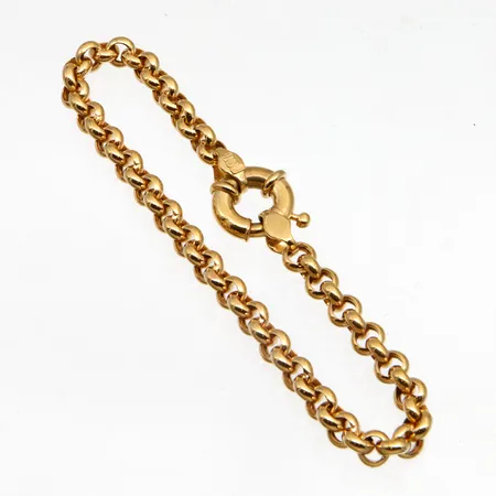 Papuranneketju, pituus 190mm, leveys 5mm, 585, Paino: 8,2 g