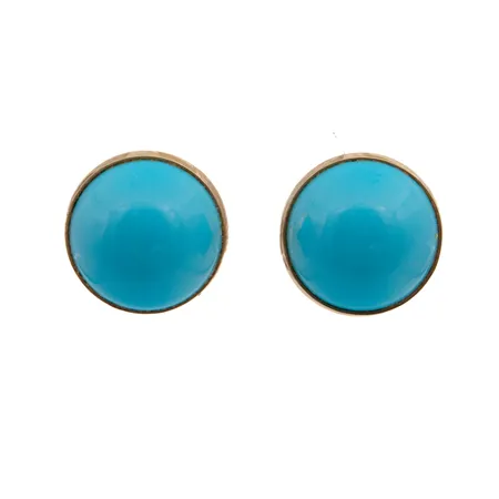 Turkoosikorvakorut, Ø 10,5mm, 585br,  Paino: 2,6 g