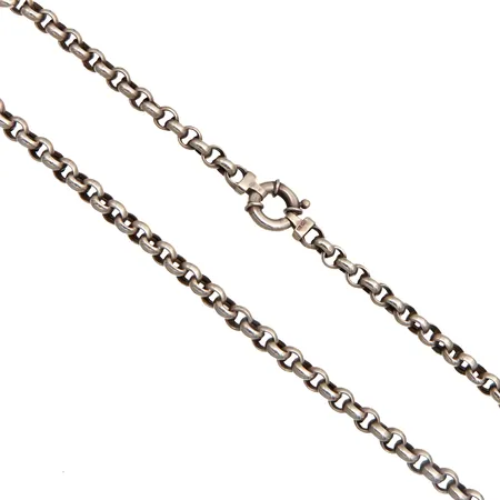 Papukaulaketju, korulukko, pituus 50,5cm, leveys 7mm, 925,  Paino: 28 g