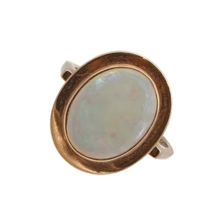 Opaali-sormus, koko 17¾, 585br,  Paino: 4,6 g