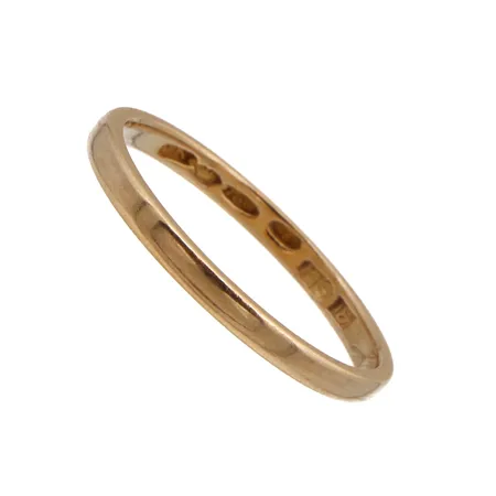 Sileä sormus, kaiverrettu, koko 18¾, 750, Paino: 2,2 g