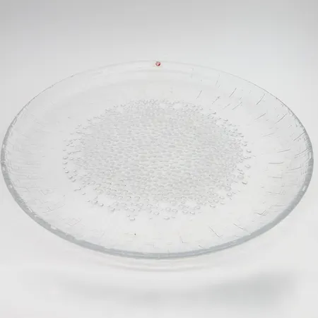 Iso tarjoilulautanen Iittala, Ultima Thule, design Tapio Wirkkala, korkeus 2,5 cm, Ø 35 cm