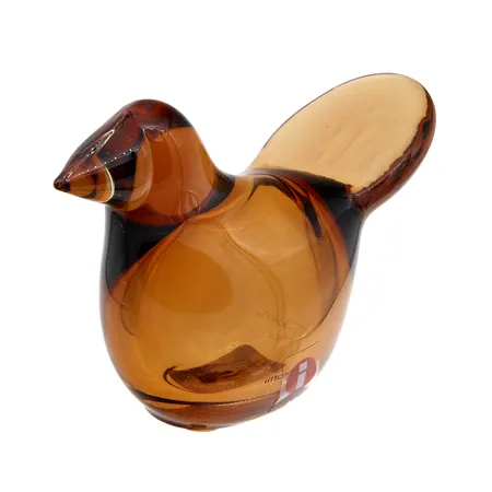Lasilintu Iittala, Birds by Toikka Sieppo, kupari - sitruunankeltainen mitat 6x9cm