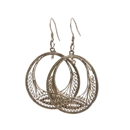 Korvakorut, korkeus 56mm, 925,  Paino: 6,8 g