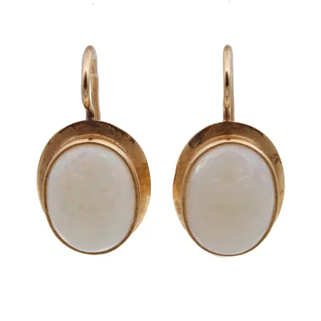 Opaalikorvakorut, korkeus 20mm, 585br,  Paino: 2,7 g