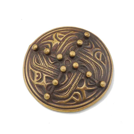 Rintaneula, Viikinkiaikainen solki, Kalevala, Ø 56mm, pronssia,