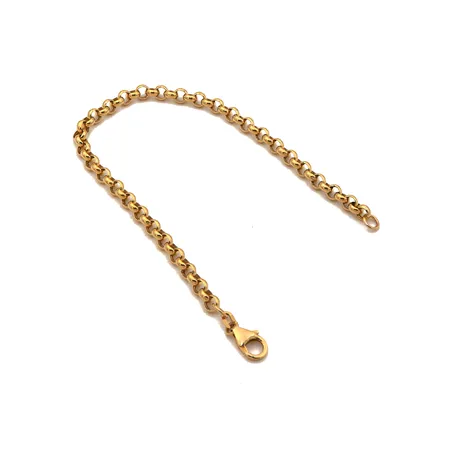 Papuranneketju, pituus 180mm, leveys 4mm, 585, Paino: 3,4 g