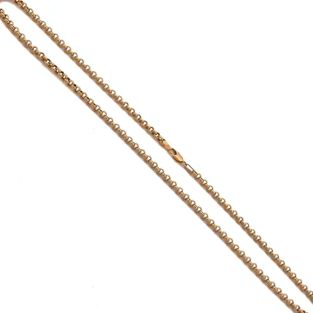 Papukaulaketju, pituus 43cm, leveys 3mm, 585, Paino: 4,6 g