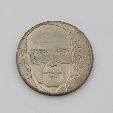 Juhlaraha, Urho Kekkonen 1975, nimellisarvo 10 markkaa, 500, Paino: 23,8 g