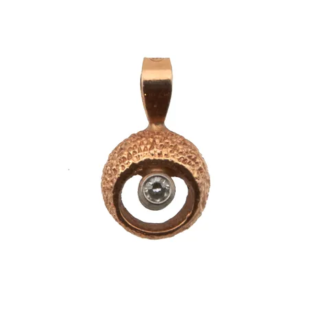 Timanttiriipus 1xn.0.005ct, korkeus 10mm, 585, Paino: 0,4 g