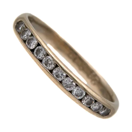 Timanttisormus 11xn.0.02ct, kaiverrettu, koko 15¼, 585 valkokulta, Paino: 1,4 g
