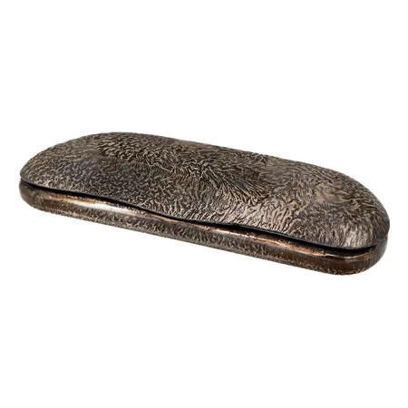 Silmälasikotelo, mitat 67x29x165mm, Auran Kultaseppä Oy, vuodelta 1962, 813br, 