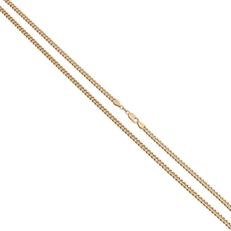 Panssarikaulaketju, pituus 55,5cm, leveys 3mm, 585, Paino: 22,4 g