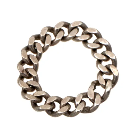 Panssariketjusormus, koko 19½, 925, Paino: 4,5 g