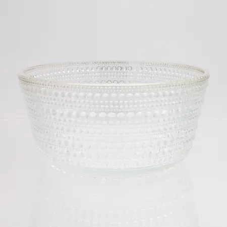 Kulho, Kastehelmi, Iittala, design Oiva Toikka, Ø150mm, kirkas.