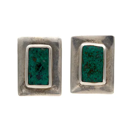 Kivikorvakorut, mitat 13x18mm, hopeaa 950br,  Paino: 5 g