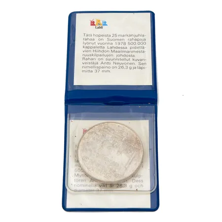 Juhlaraha, Suomi 1971 EMX Helsinki, nimellisarvo 10mk, 500, Paino: 24,2 g