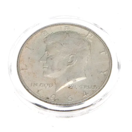 Hopea dollari, Kennedy half dollar, 1964, 900, Paino: 12,5 g