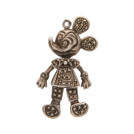 Mikki Hiiri-riipus, markasiitteja, korkeus 43mm, 925br, Paino: 7,6 g