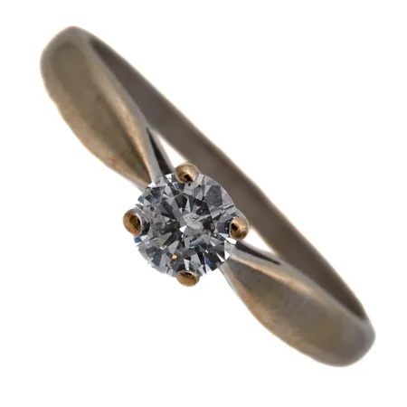 Timanttisormus 1xn.0.23ct, koko 15¼, 585, Paino: 1,3 g