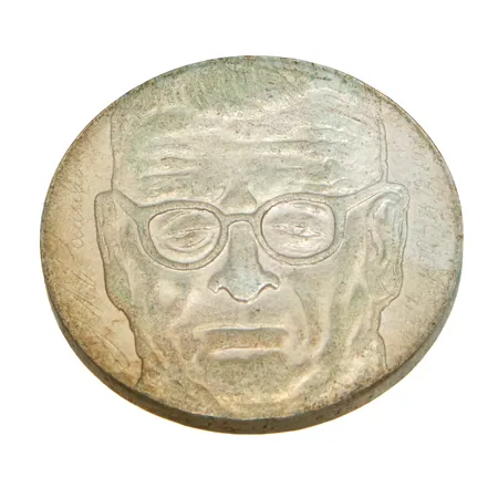 Juhlaraha, J.K Paasikivi, 100 vuotta, vuodelta 1970, nimellisarvo 10 markkaa, 500, Paino: 22,6 g