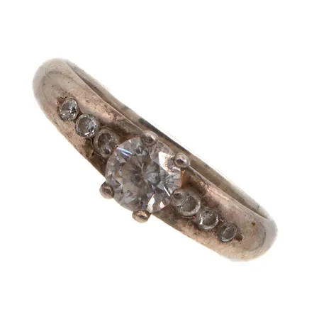 Kivisormus, koko 17½, 925br,  Paino: 2,2 g