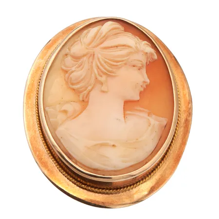 Kame-rintaneula, korkeus 46mm, 585br, Paino: 9,7 g