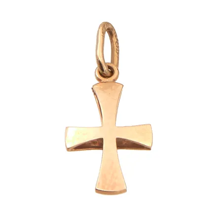 Risti-riipus, korkeus 20mm, 585,  Paino: 0,5 g