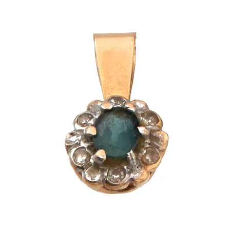 Diana-kiviriipus timanteilla 6xn.0.005ct, korkeus 12mm, 585br,  Paino: 0,6 g