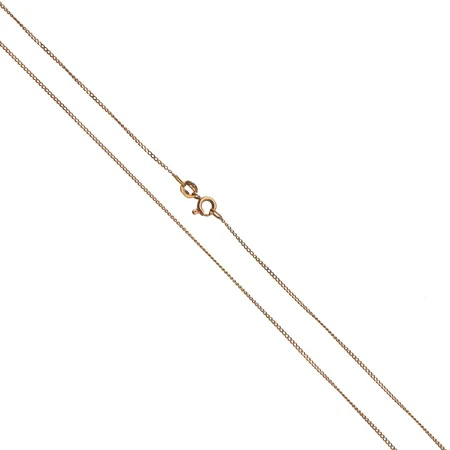 Panssarikaulaketju, pituus 57cm, leveys 1mm, 585, Paino: 2 g