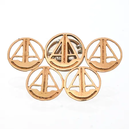 AA-pinssi, leveys 35mm, 585br,  Paino: 2,7 g